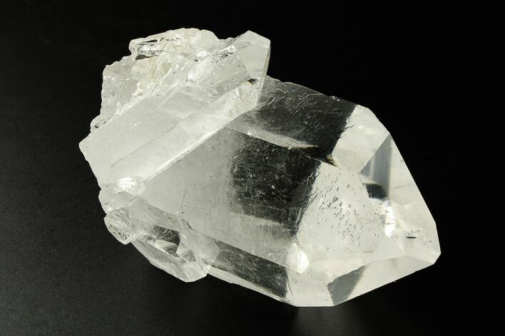 Glass-Clear Quartz Crystal Cluster - Brazil #292121